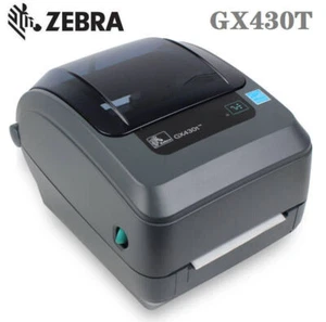 Original Zebra GX430T 300DPI USB Thermal Transfer Label Printer GX43-102570-000 - Bild 1 von 8