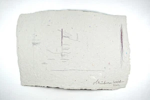 Drawing "Sisyphus" ink handmade paper Prof.em Andreas Loeschner-Gornau o05# - Picture 1 of 1
