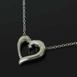 Tasaki Diamond Open Heart Necklace Silver 0.01ct S2024 - Picture 1 of 6
