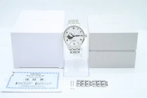[MINT w/Box]SEIKO Presage 4R39-00W0 Automatic See-Through Roman Silver Dial Mens - Picture 1 of 10