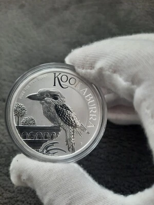 2022 1 oncia argento Kookaburra australiano GEM BU moneta Perth Mint 9999 - Immagine 1 di 2