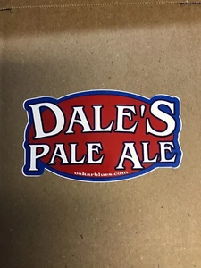 Beer Decal ~ OSKAR BLUES Brewery Dale's Pale Ale Sticker 5”x 2 1/2” Vinyl Decal - Picture 1 of 3