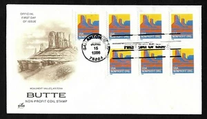 #2902B Butte Non-Profit Rate - ArtCraft FDC Plate #S111 Coil 4+3 - Picture 1 of 3