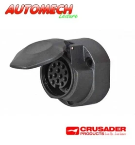 High Quality European Spec 13 Pin Euro Towing Socket with Rubber Gasket - Picture 1 of 1