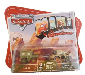 Disney Pixar CARS Mini Adventures Sarge & Boot Camp LIGHTNING McQUEEN NEW - Picture 1 of 3