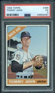 1966 Topps #486 Tommy John PSA 5 White Sox (2587) - Picture 1 of 2