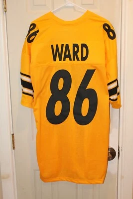 Jersey dorado Pittsburgh Steelers Hines Ward (86) cosido personalizado (nuevo sin etiquetas) - XL Foto 1 de 4