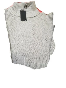 Threadbare Womans Valeria Stitch Grey High Neck Jumper Size Uk6 Ref Hv6 - Picture 1 of 6
