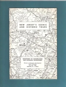 1960's Scenic & Historic Tours of New Jersey Booklet 15 MAPS Plus Photos - Picture 1 of 4