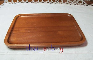 Natural Wood Samanea Saman Dish Wooden Rectangle Plate / Serving Food or Bakery - Picture 1 of 1