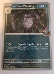 Team Rocket's Weezing 126/182 Sv10: Destined Rivals Reverse Holo - Imagen 1 de 1