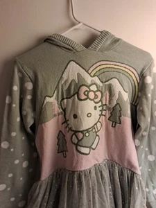 Hello Kitty Dress Girls Size Xl Frosty Green Color - Picture 1 of 8