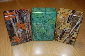 3 Pack King Size Push-to-Open Colorful Plastic Cigarette Case Camouflage Design - Picture 1 of 5