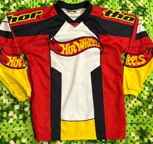 Thor Hot Wheels Jugend Motocross Dirt Bike Trikot Y2K Large rot schwarz gelb - Bild 1 von 9