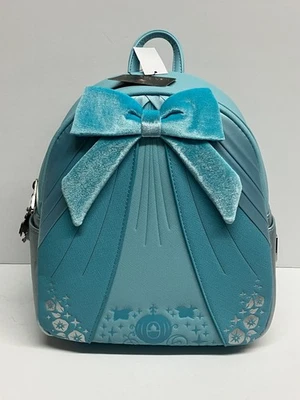 Disney Princesa Cenicienta Vestido Azul Lazo Loungefly Mini Mochila (NUEVO) Foto 1 de 4