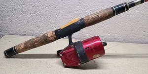Vintage True Temper Uni Spin 63L Fishing Reel With Rod - Picture 1 of 5