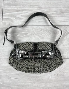 Guess Vintage 00s Y2K Tachonado Hebilla Monograma Mujer Bolso Talla Única - Imagen 1 de 17