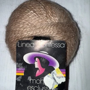 Linea Contessa yarn - MOHAIR ESCLUSIVIO- #12 Beige - 25g, 75m Made In Italy - Picture 1 of 3