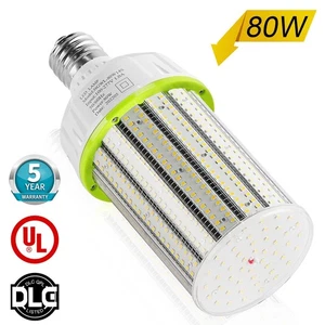 80W LED Corn COB Light Bulb With E39 Mogul Base Parking Lot Street High Bay Lamp - Picture 1 of 10