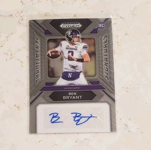2024 Prizm Draft Picks Ben Bryant Northwestern Wildcats Auto RC - Picture 1 of 2