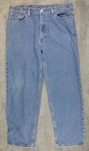 Levis 550 Jeans Mens 38x32 Blue Relaxed Fit Straight Medium Wash Denim Pants Y2K - Picture 1 of 10