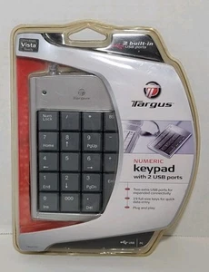 TARGUS Numeric Keypad w/2 USB ports 19 Full Size Keys Data Entry Windows PC NEW - Picture 1 of 11