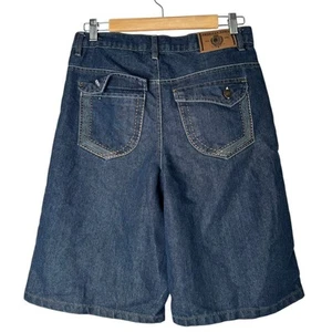 American Hawk Boys Denim Blue Jorts Size 18 Hip Hop Y2K Skater Baggy Shorts - Picture 1 of 6