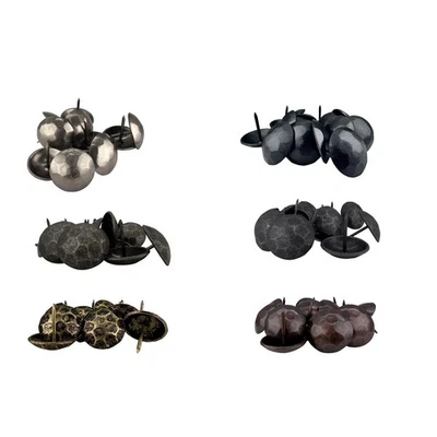 SIDCO SUPPLY 1” Inch Decorative Clavo Nail Round Hammered Iron Antique Rustic Finish by Sidco