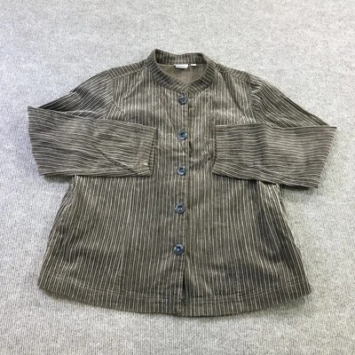 Lo último Chaqueta Mujer Mediana Pana Botón Frontal Texturizada Informal Retro Foto 1 de 4