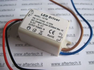 DRIVER LED 1 x 1w 350mA COSTANTE INPUT 100~260V B4C8