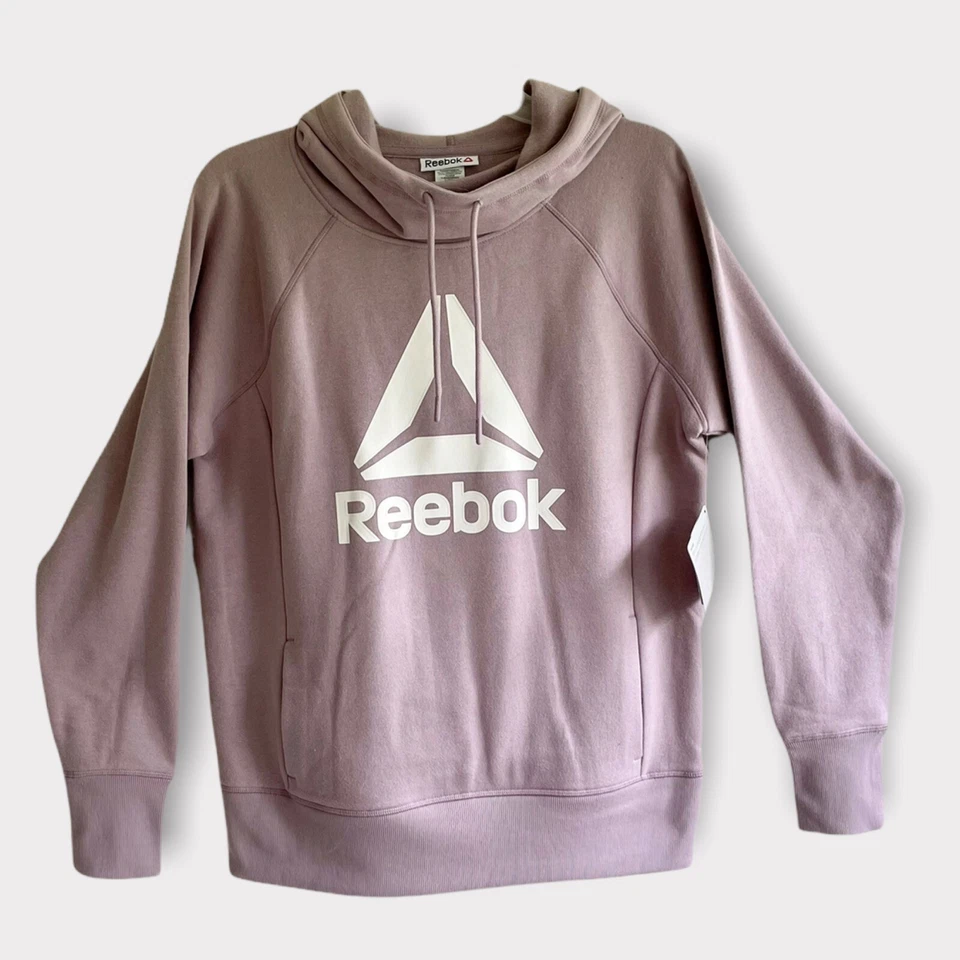 Reebok Women's Athleisure Fleece Hoodie Lavender￼ Size Extra Small