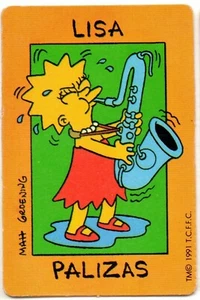 LISA PALIZAS CROMO LOS SIMPSONS 1991 BOLLYCAO / PROMOSTAFF - Imagen 1 de 2