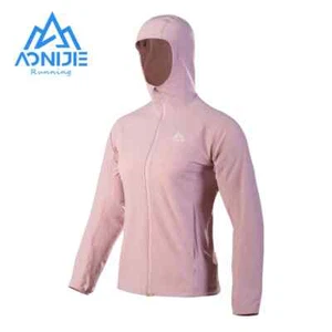 AONIJIE Mujeres Impermeable Deportes Fino Cortavientos Abrigo con Capucha Transpirable Gimnasio Senderismo - Imagen 1 de 13
