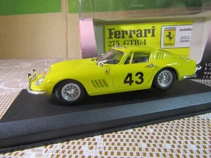 692Y Vintage Best 9006 Italie Ferrari 275 #43 Rallye Monte Carlo 1966 Jaune 1:43 - Imagen 1 de 13
