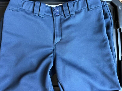 Pantalones para mujer Mizuno talla mediana azul marino softbol dos bolsillos traseros Foto 1 de 4