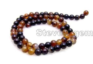 SALE  Round 6mm high quality multicolor agate gemstone Beads strand 15"-lo225 - Picture 1 of 1