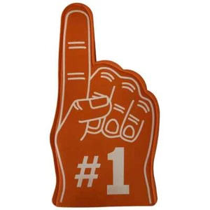 Orange Foam #1 Finger - Picture 1 of 1