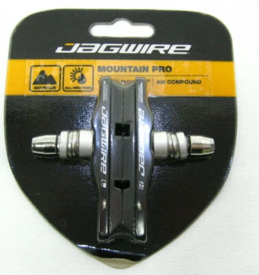 Jagwire Pro Black All Weather Rim Brake Pad  for SRAM/ Shimano 1 pr. - New -NOS - Image 1 of 2