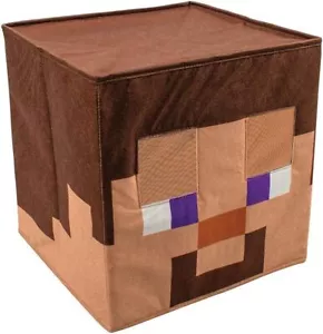 Steve Fabric Block Head Mask Minecraft Fancy Dress Halloween Costume Accessory - Picture 1 of 1