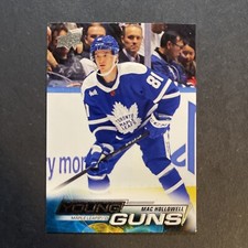 MAC HOLLOWELL  2022-23 UD EXTENDED SERIES YOUNG GUNS  #714 TORONTO MAPLE LEAFS