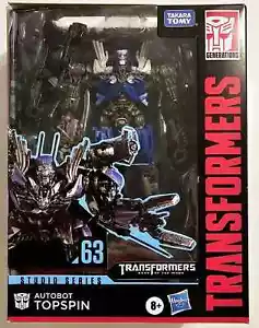 TRANSFORMERS DARK OF THE MOON STUDIO SERIES 63 DELUXE CLASS AUTOBOT TOPSPIN - Picture 1 of 8