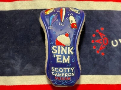 罕见 Scotty Cameron "Sink 'Em" 球道杆头套约 2017 年 — 第 1/3 张图片