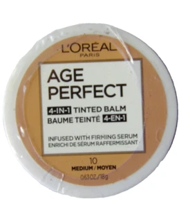 L'OREAL Age Perfect 4 in 1 Tinted Balm #10 Medium Infused W Firming Serum NEW - Picture 1 of 2
