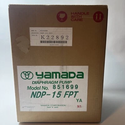 Yamada 851699 NDP-15FPT Air Powered Double Diaphragm Pump - Image 1 of 4