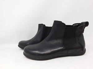 SoftWalk Women's Boots 7.5 Highland Black Leather Chelsea Ankle Booties S2053 - Picture 1 of 8