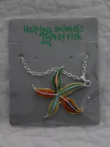 Helping Animals At Risk Sea Star Fish Multi Colors NEW - Picture 1 of 3