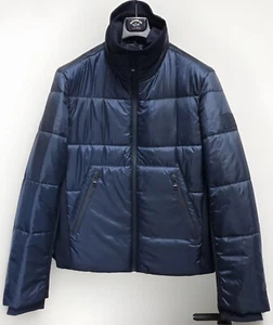 Tommy Hilfiger Mixed Hybrid Padded Funnel Neck Jacket Navy Size L RRP £390 - Picture 1 of 24