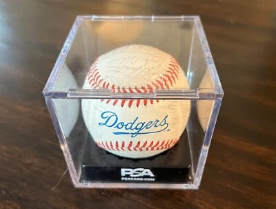 1988 WORLD SERIES DODGERS Baseball 26 Signatures incl GIBSON HERSHISER PSA DNA - Image 1 of 4