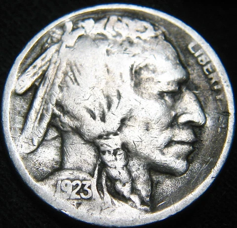 Nice Original VG+ 1923-S BUFFALO NICKEL 5¢! FREE Shipping! JL64MJ Cover