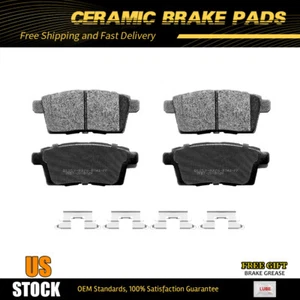 Rear Ceramic Brake Pad Kit for Ford Edge Lincoln MKX Mazda CX-7 CX-9 w/ Hardware - Picture 1 of 6